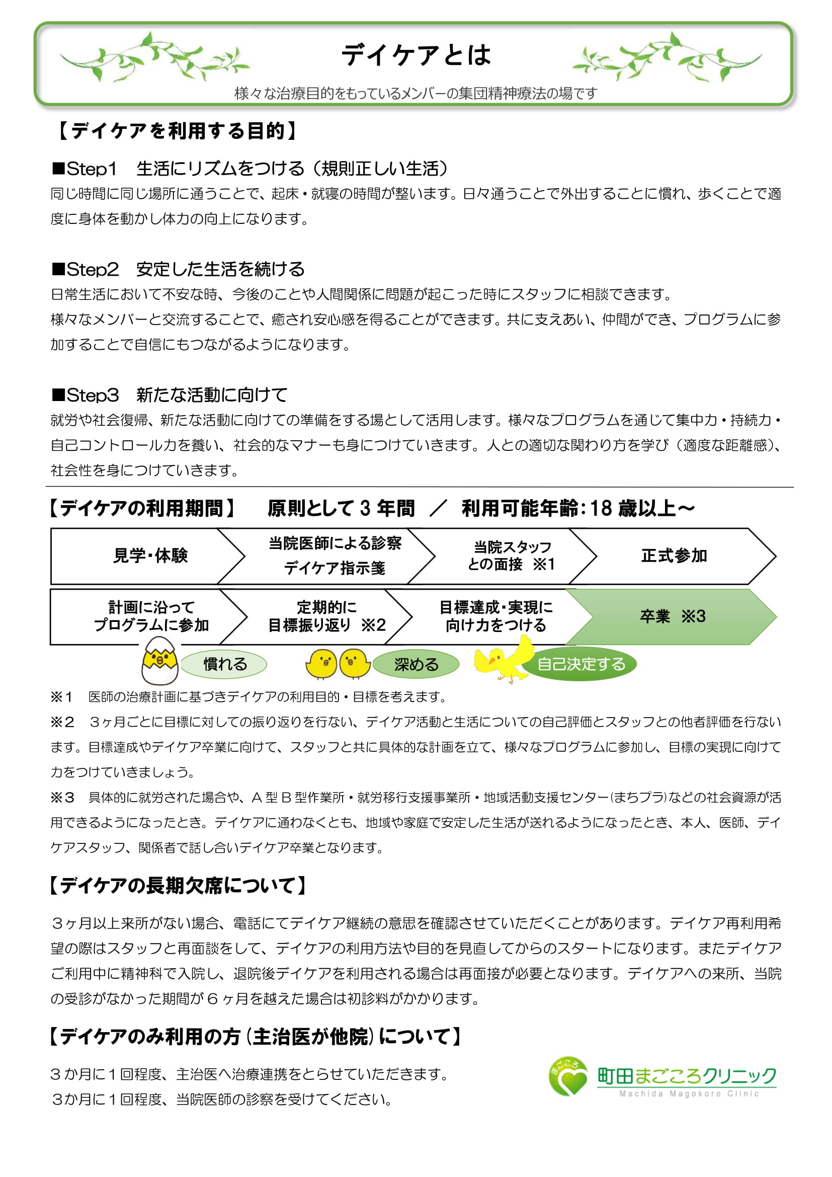 デイケアの目的